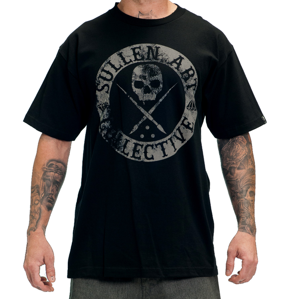 Sullen Badge of Honor Blaq Mens Tee