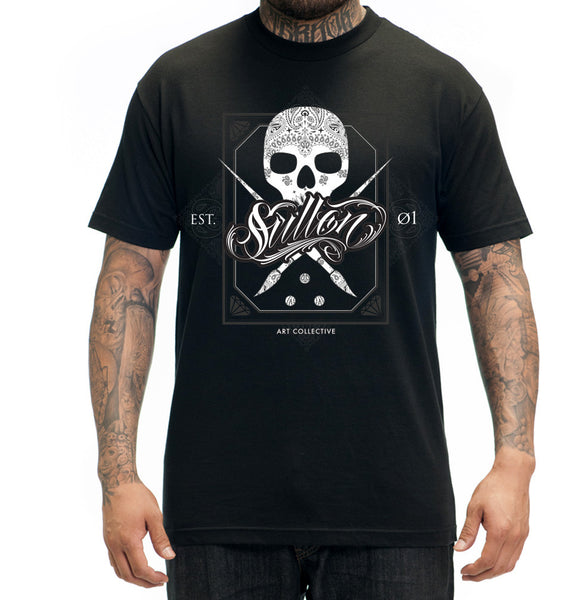 Sullen Badgedana Black Mens Tee