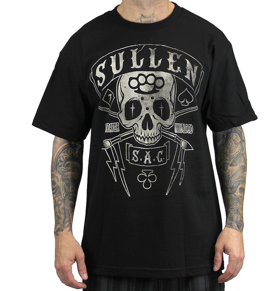 Sullen Tough Luck Black Mens Tee