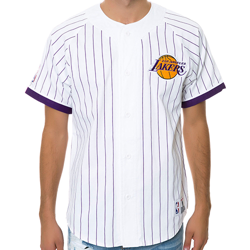 Los Angeles Lakers Button Front NBA Basketball Jersey