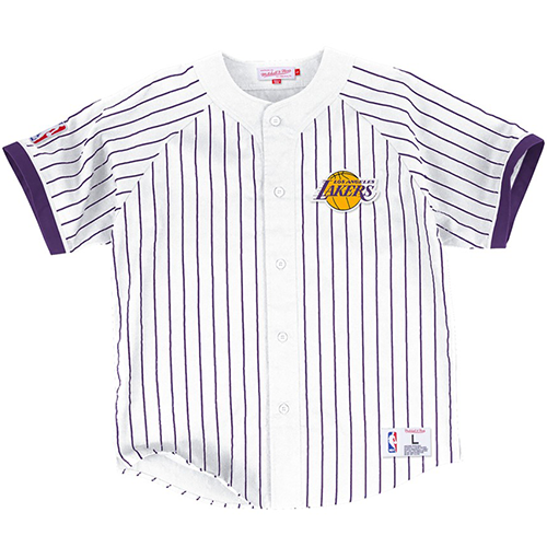 Los Angeles Lakers Button Front NBA Basketball Jersey