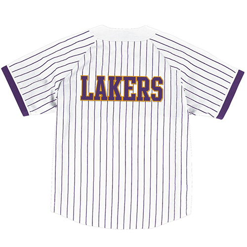Vintage Los Angeles Lakers Starter baseball style jersey pinstripe